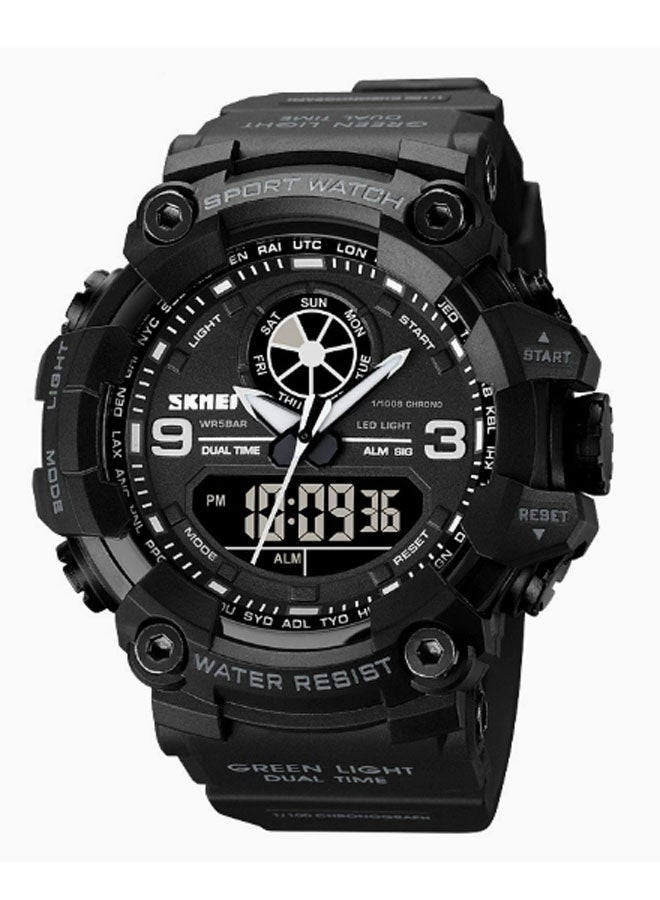 نيوترل ساعة رياضية خارجية مقاومة للماء SK-18 أنيقة وعصرية، مزودة بوظائف المؤقت والمنبه وساعة التوقيت والوظائف المضيئة. للجنسين (أسود). - Image 1